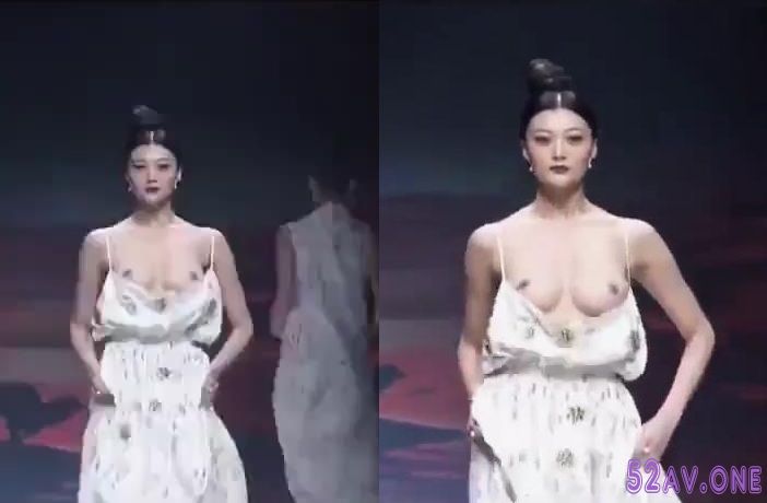 【中國時裝達人秀】 這漂亮模特何止一點點秀，穿著一襲性感裙子來走秀，確定不是來走.jpg