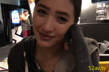 長得像名模Maggie Q的香港火辣混血妹健身俱樂部廁所和老外激情口爆顏射