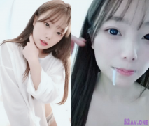 初戀般的感覺，超級清純完美身材女神，堅挺白嫩美乳，白色絲襪跳蛋震穴，嘴裡含著牛奶嘴角流出