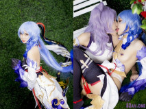 【極品唯美推薦】極品雙女神驚現COS《原神》甘雨×刻晴 超唯美來襲 今天的菜單 原版私拍