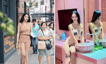 這是你們要看的抖音 最大膽的模特之一趙一菲在酒吧吹簫視頻 口活不錯 表情真騷