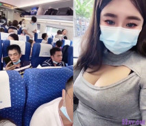 火車上玩自拍