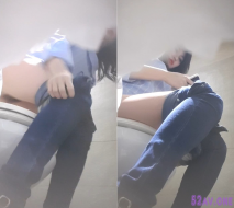 商場坐廁偷窺多位漂亮的美女少婦