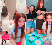 女技師色誘客戶激情6P，美女好多兩大哥真爽，直接床上開整，紋身大哥各種爆操揉騷奶子，浪叫不止場面淫亂