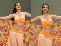 哇塞！那個奶子要掉出來啦！某跳舞比賽參賽者奶子過於碩大乳粒都探出來了，優美的舞蹈還有那迷人的乳暈太美了