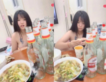 【19歲的小影】喝醉酒被強上，灌腸爆菊花屎都給幹噴出來，真實喝醉酒發酒瘋趴馬桶上吐，像死狗一樣迷迷糊糊的給幹