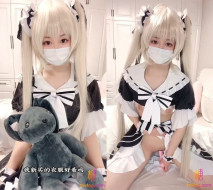 蘿莉少女-妹控福音Cosplay女僕裝▌小晗喵 ▌妄想哥哥的大肉棒 激攻鮮嫩粉穴 哥哥快插進來 好大 好粗