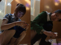 大神潛入國內某時尚購物娛樂城女廁蹲守偸拍好多年輕漂亮妹子方便，黑絲美腿高跟屬實撩人差點被個妹子發現翻車