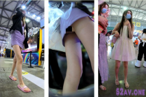 名門夜宴-偷拍大師展會尾隨高顏值長腿模特偷拍裙底風光