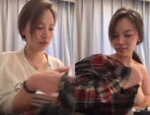 漂亮小姐姐在鏡頭前直接換衣服 這奶子好大 這膽子也真大 就不怕被封嗎