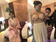 極品巨乳日本少婦直播繩子捆綁，脫掉露誘人大奶全身捆綁非常誘惑