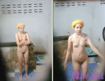 窗洞偷窺高挑小少婦洗香香 身材不錯 就是奶子小了些 差點被發現