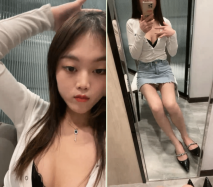 【最近剛播酷酷小姐姐】牛仔短裙高跟美腿 ，脫光光展示身材 ，特寫多毛騷穴 ，雙指扣入很敏感 ，一直往外面流出淫水