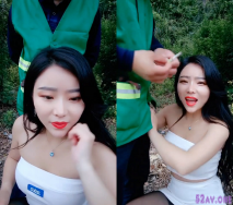 極品美少婦戶外獵物偶遇幸運的山區護林員大叔，估計做夢也想不到日常上班還能艷遇，享受後庭極致潮吹