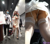 名門夜宴CD系列-偷拍美女裙底風光不知火旗袍cos吊帶白絲性感騷丁當男友面