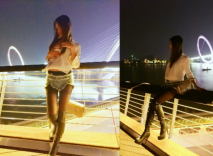 淘寶高挑小野模襯衫皮靴短褲在沙發撅起屁股脫下短褲直接啪啪完整版