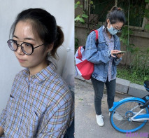 某師範大學眼鏡學姐派妹子與渣男同居日常不雅自拍視頻遭外流曝光，陰毛好重還玩足交特別聽話