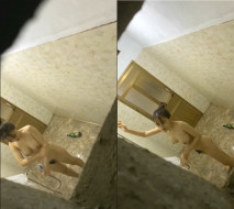 激動的心顫抖手鄰居眼鏡妹人瘦奶大身材真好