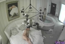 360酒店攝像頭偷拍未流出經典-星期天約炮單位眼鏡悶騷女財務開房面毛多性欲強