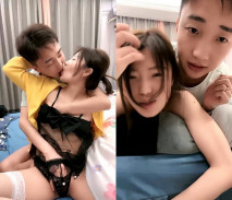 一對年輕的情侶真雞巴騷鏡頭前賺外快露臉，親著小嘴玩著逼69口交，白絲情趣各種爆操，浪叫不止直接射嘴裡