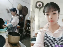 【雙胞胎姐妹，我是姐姐】丈夫外出，一人在家，炒菜吃飯，溜達，晚上一個人被窩安慰瘙癢的淫穴，白漿液不停往外冒！