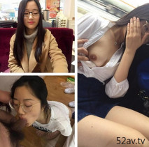 女大學生自拍流出-外表斯文可愛的眼鏡美眉小冰沒想到還有這麼不一樣的一面如何被一根大屌徵服的